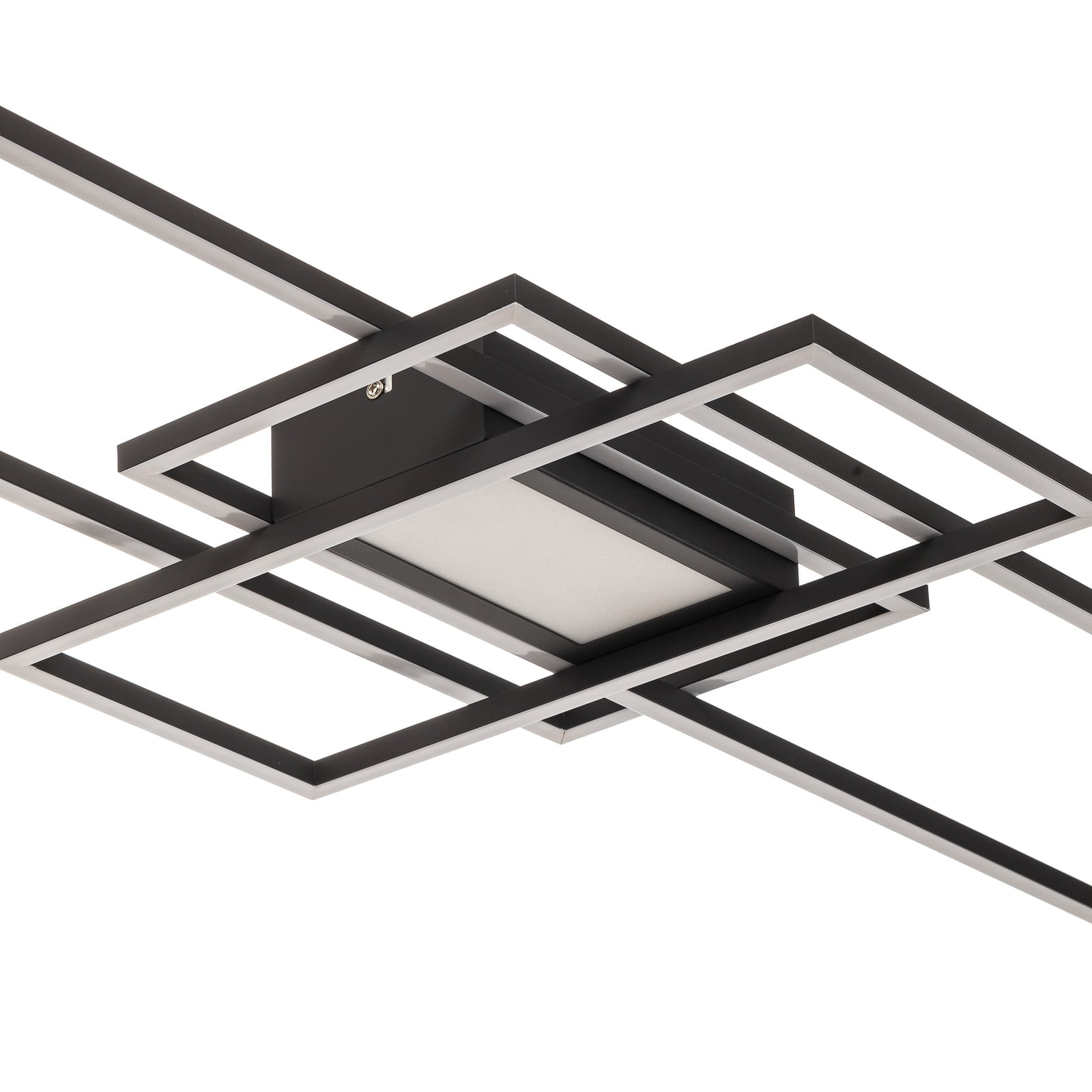 LED taklampe Ismera 3 rammer dimbar CCT fjernkontroll 105 cm nærbilde av fjernkontroll