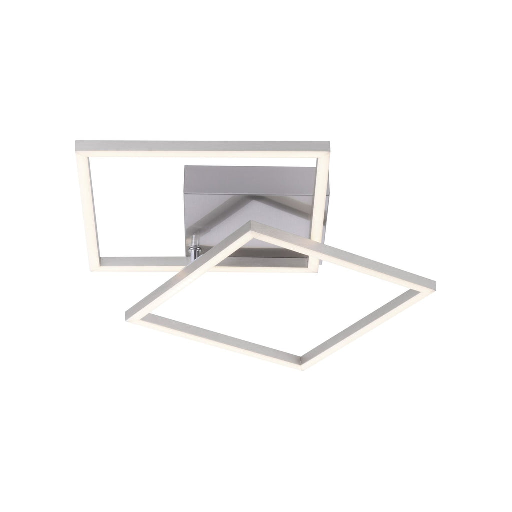 LED taklampe Iven rustfritt stål 35,9x35,9 cm 14W detalj
