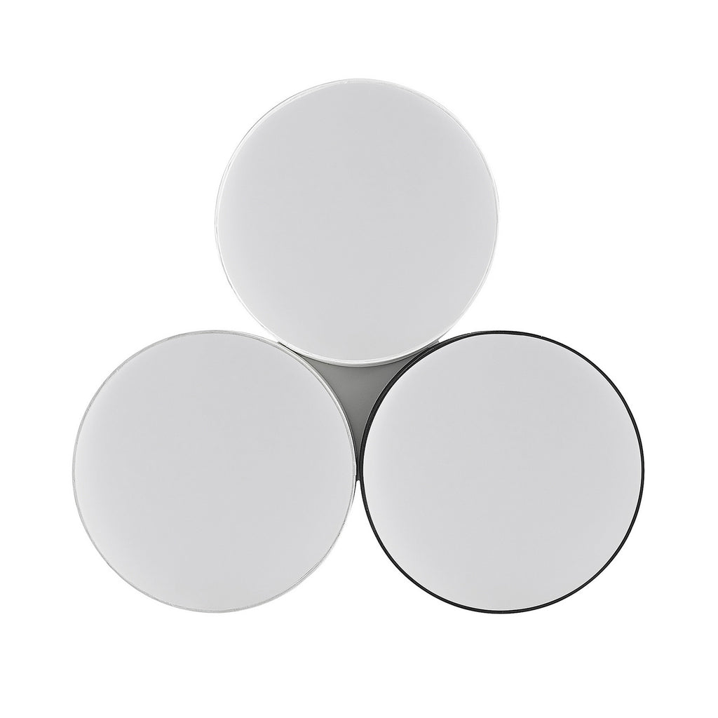 LED taklampe Janita 3-lys tekstil dimbar Ø64,5 cm lysdiffusor under skjerm