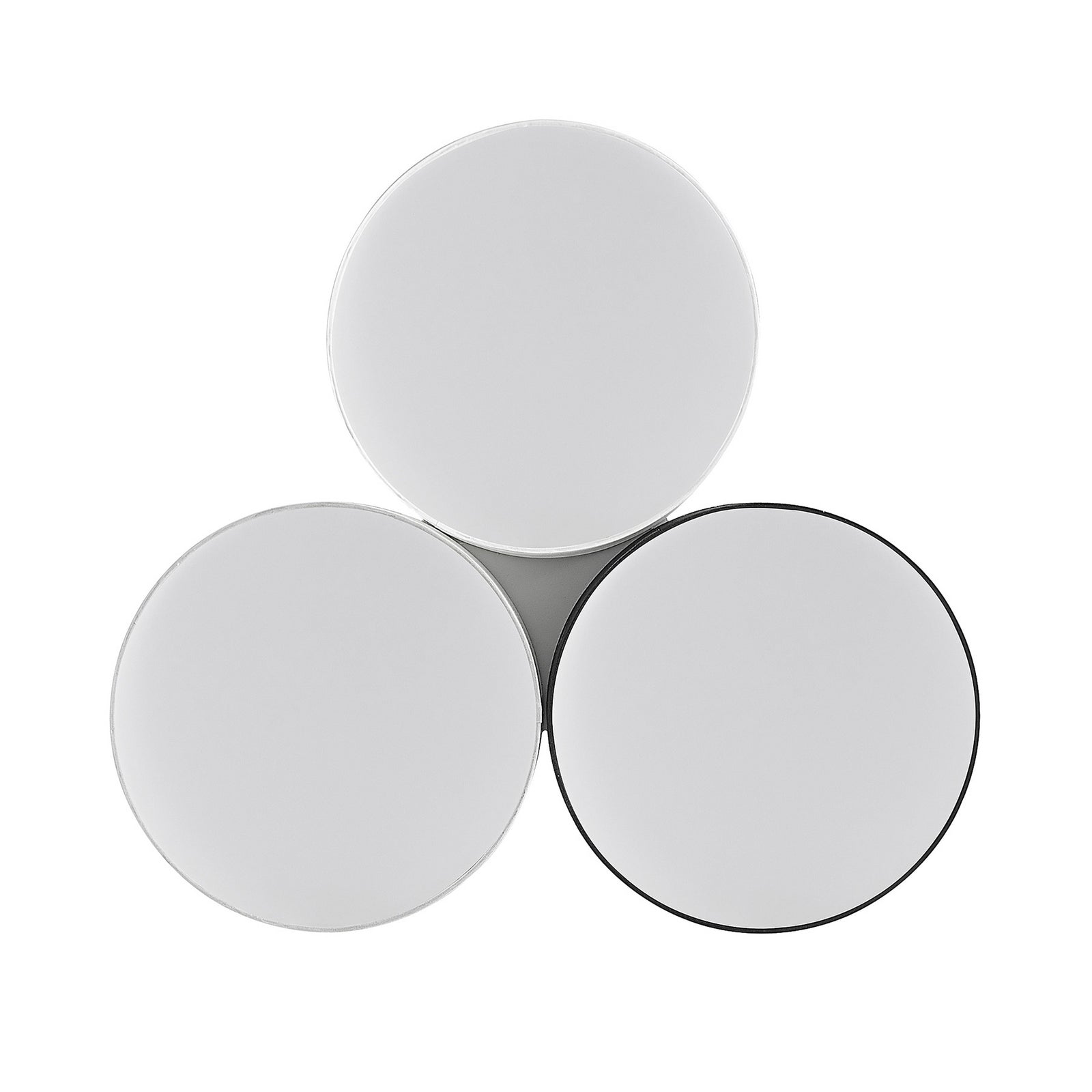 LED taklampe Janita 3-lys tekstil dimbar Ø64,5 cm lysdiffusor under skjerm