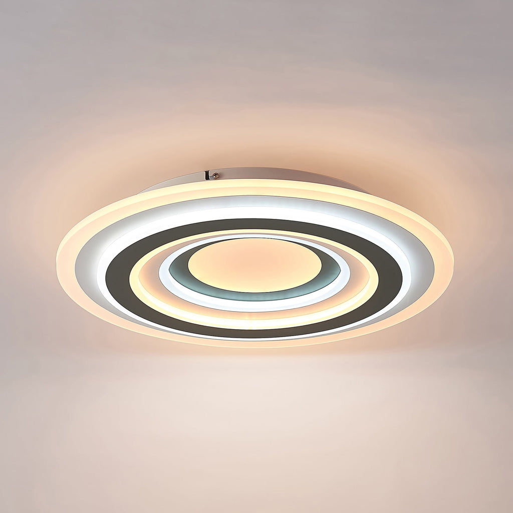Detaljbilde av LED taklampe Jazmina antrasitt dimbar CCT Ø50 cm