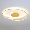 LED taklampe Joline gullfarget metall Ø74 cm forfra
