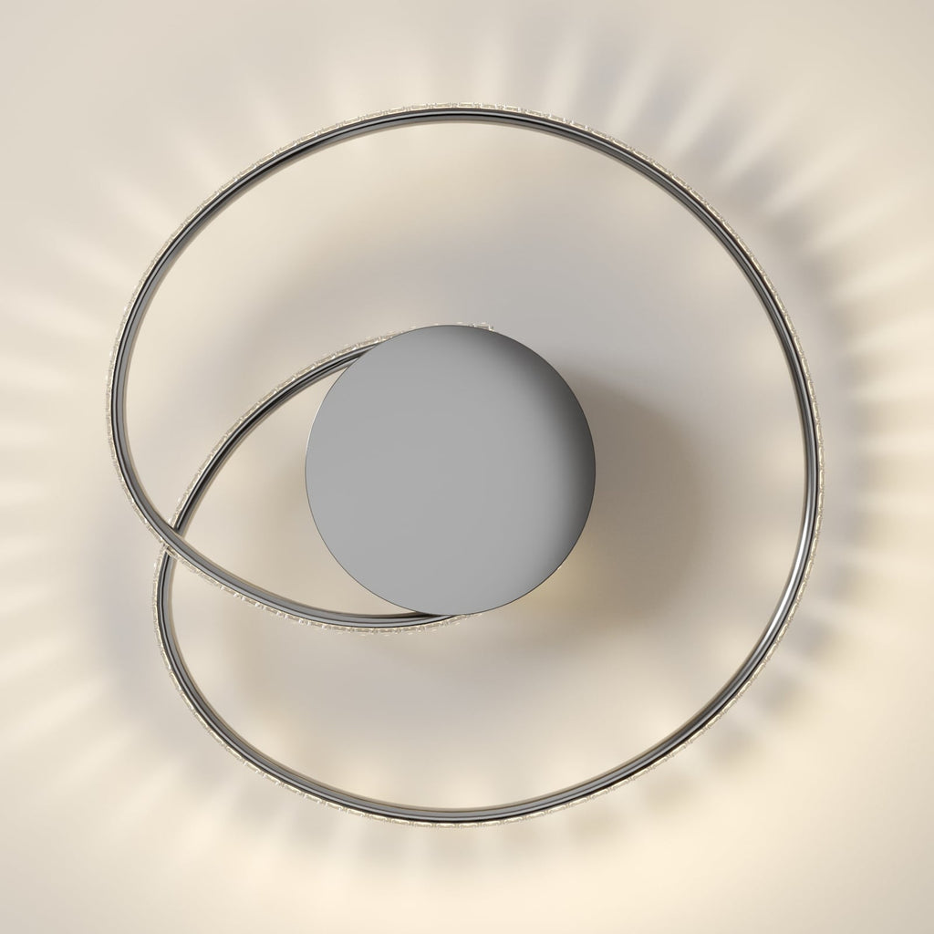 Pakket LED taklampe Joline krystall krom klar for montering