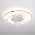 LED-taklampe Joline krom/hvit forfra