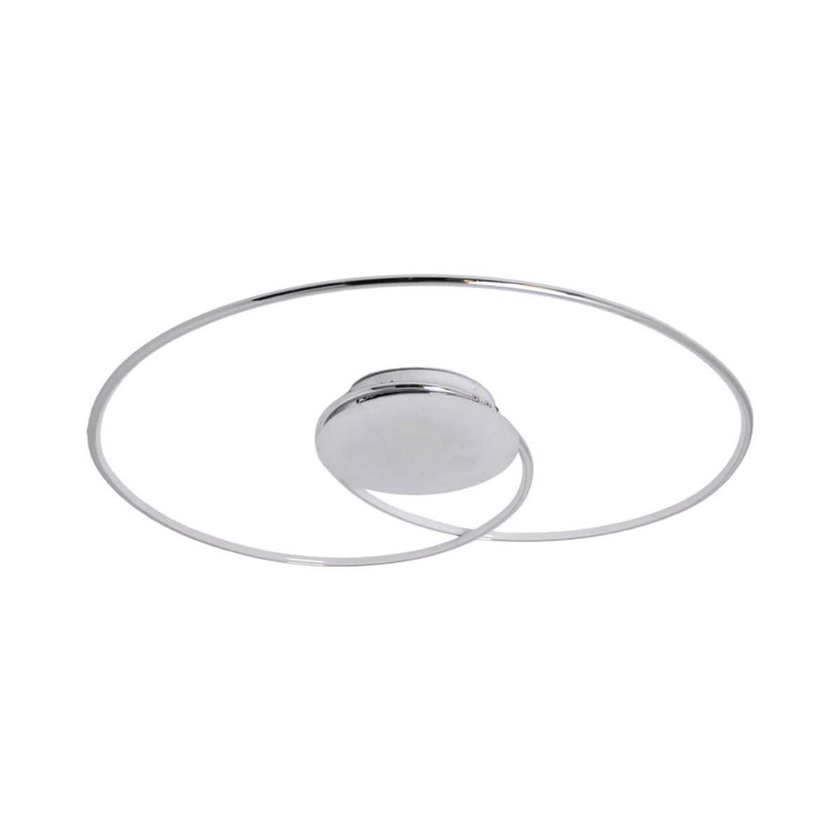 LED taklampe Joline krom/hvit metall Ø74 cm detalj av kromring