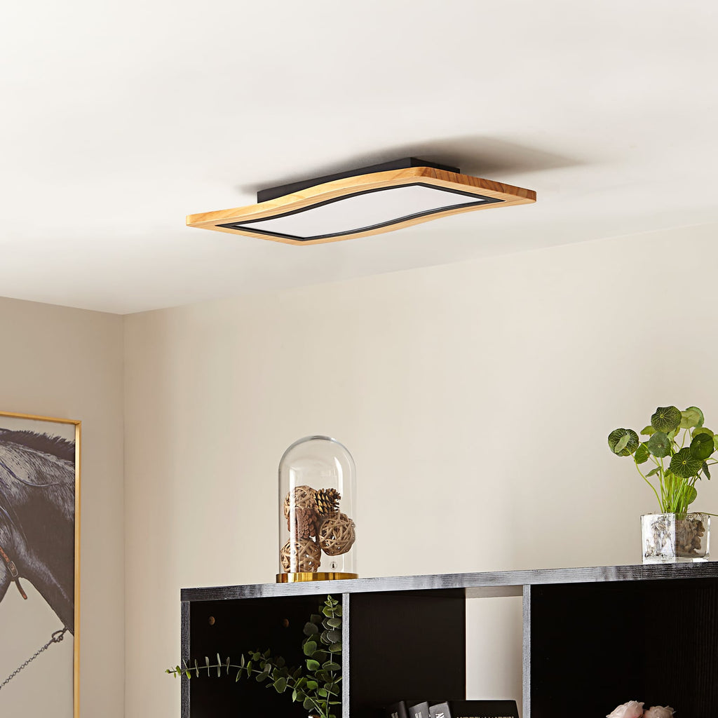 LED taklampe Joren tre og svart bakside