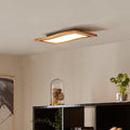LED taklampe Joren tre og svart forfra