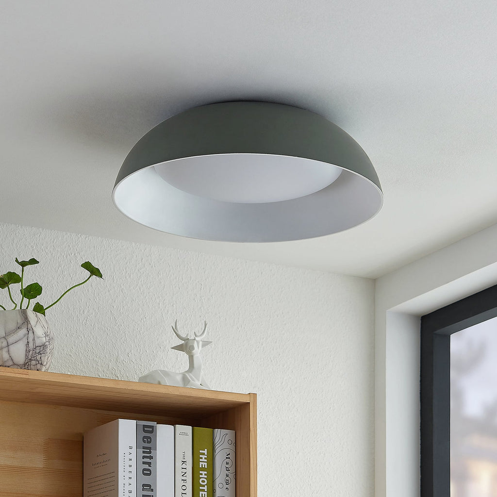 LED taklampe Juliven grå aluminium bakside