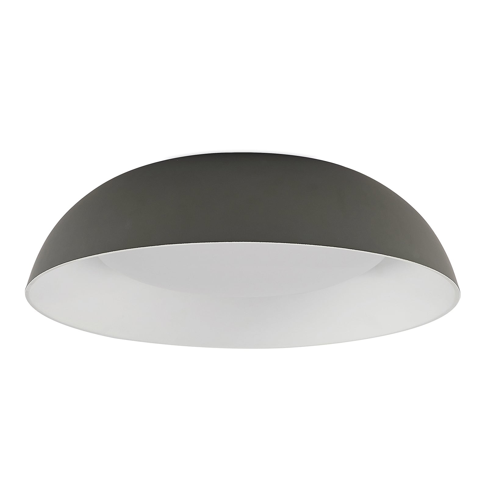 LED taklampe Juliven grå aluminium nærbilde av lampe