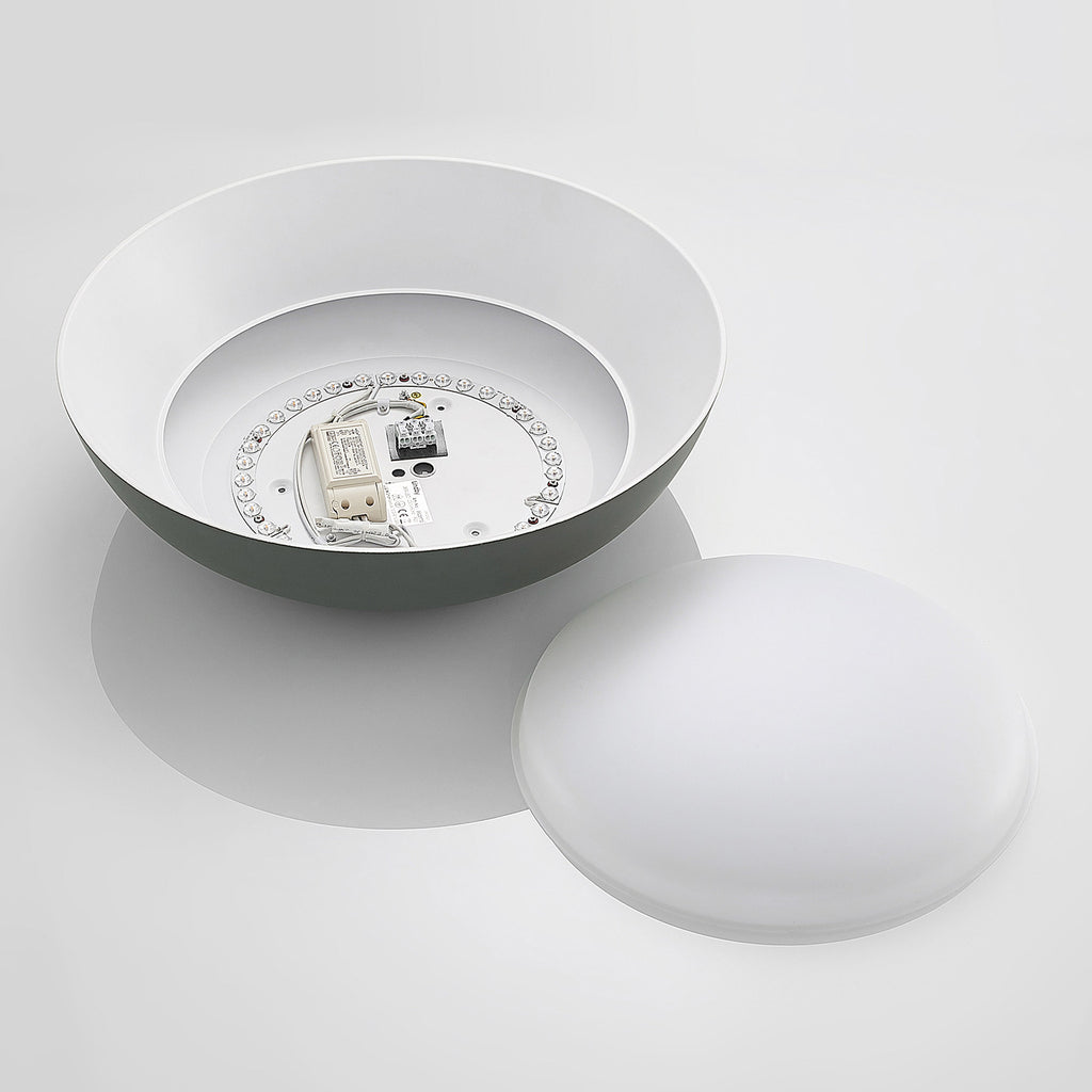 LED taklampe Juliven grå aluminium installasjon