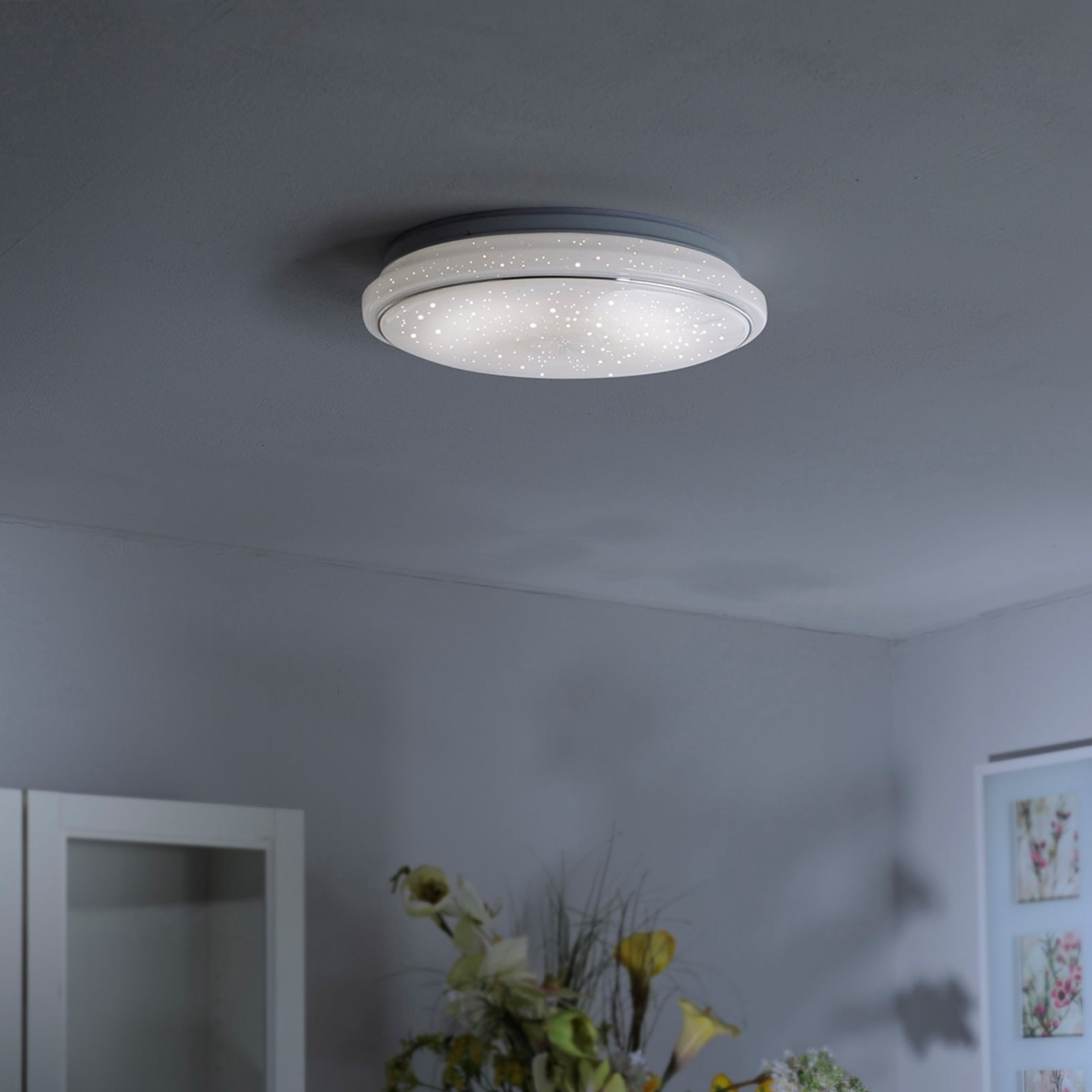 LED taklampe Jupiter stjernehimmel Ø60 cm med fjernkontroll