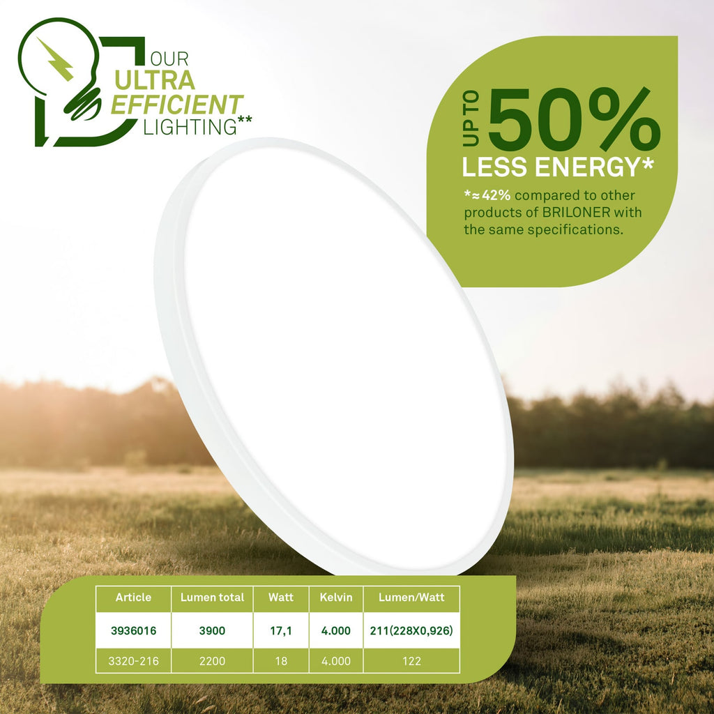 LED taklampe Kaida rund hvit Ø38 cm 21W nøytralhvit detalj