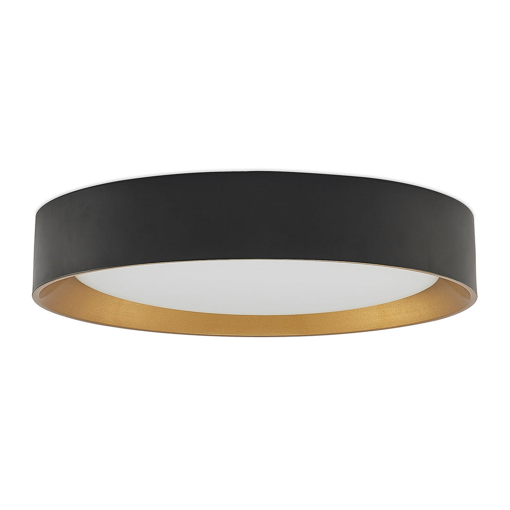 LED taklampe Kambia svart/gull aluminium detalj av materialer