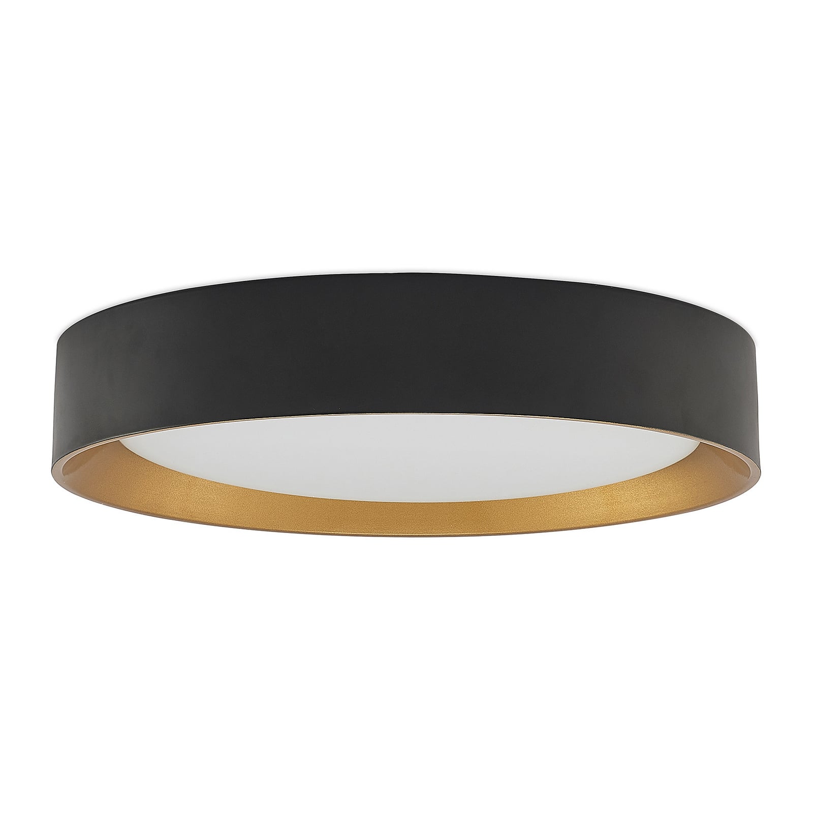 LED taklampe Kambia svart/gull aluminium detalj av materialer