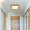 LED taklampe Karla kvadratisk trefarget 45x45 cm forfra