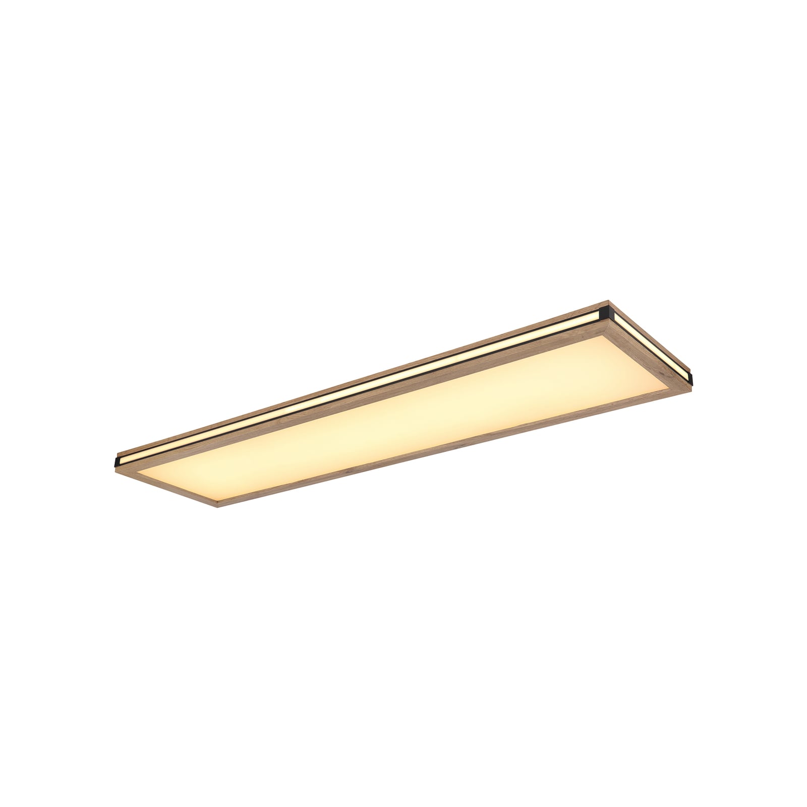 LED taklampe Karla rektangulær trefarget 120x20 cm 36W detalj