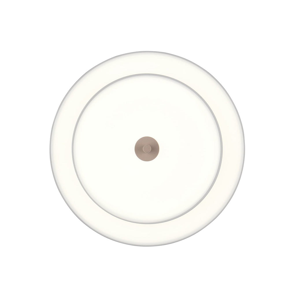 LED taklampe Keaton lysegrå CCT dimbar Ø40 cm forfra