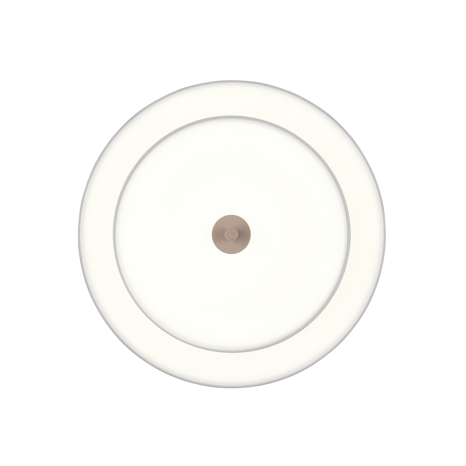 LED taklampe Keaton lysegrå CCT dimbar Ø40 cm forfra