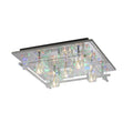 LED taklampe Kemal 2.0 krom RGB med fjernkontroll forfra