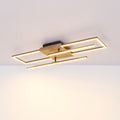 LED taklampe Kendra svart/tre 80x20 cm front