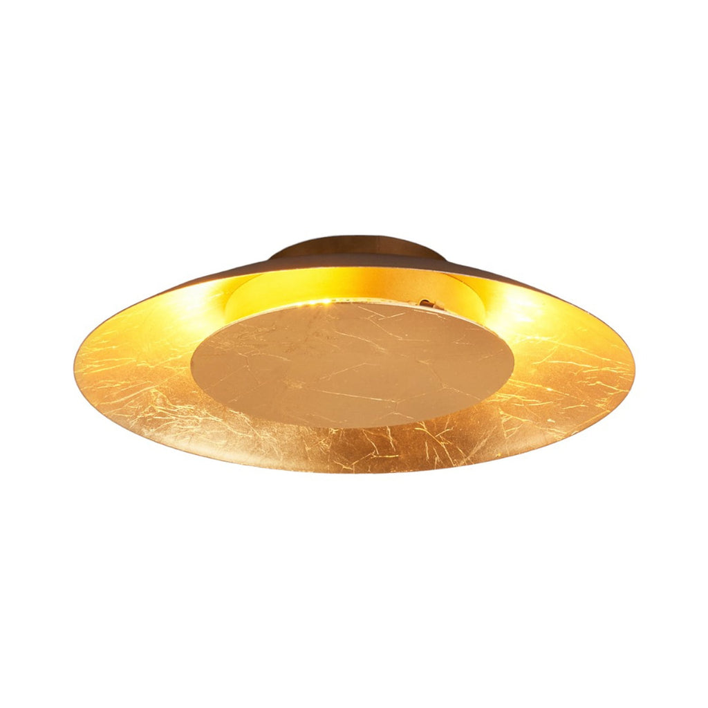 LED taklampe Keti rund gull metall bakside
