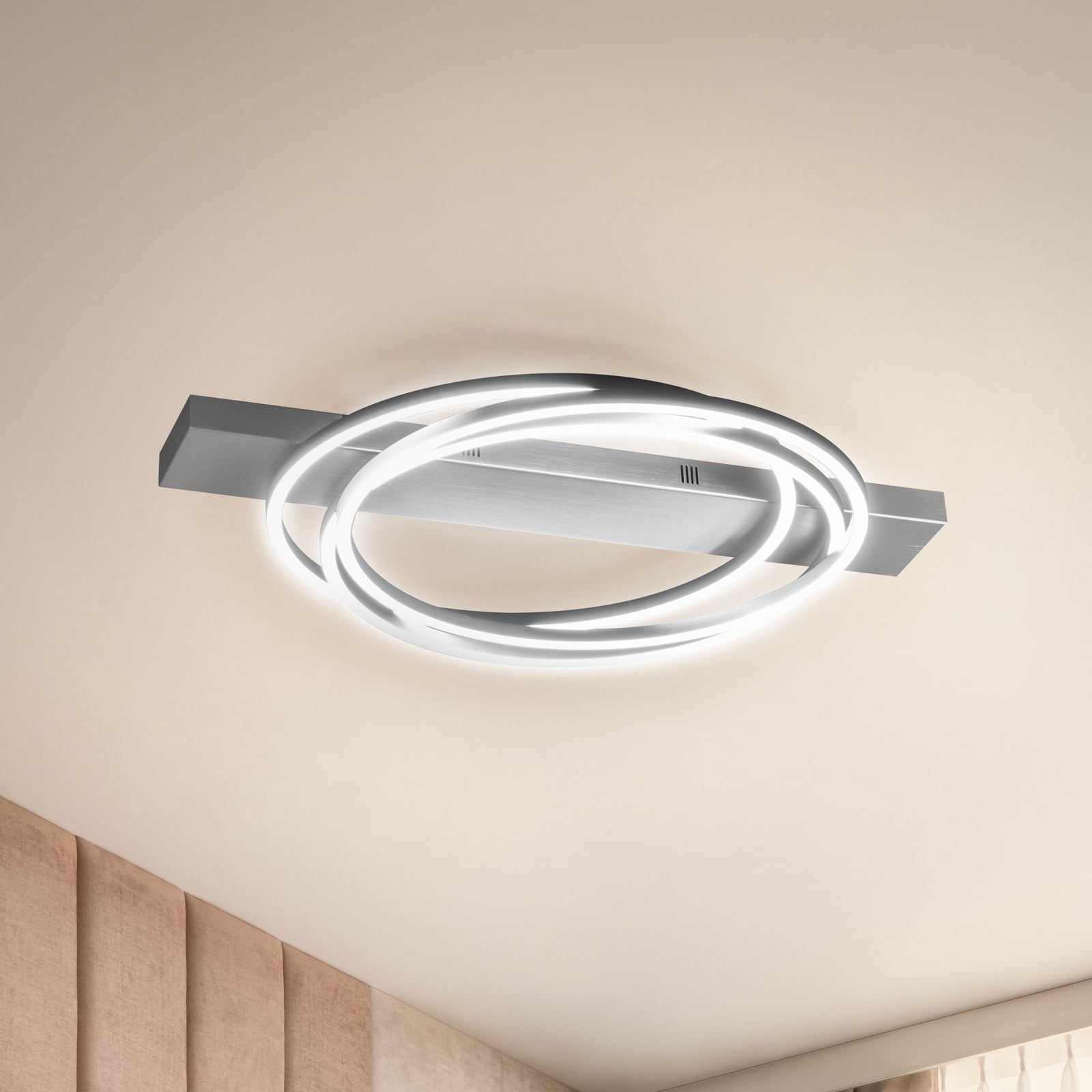 LED taklampe Kiku CCT dimbar med fjernkontroll 76 cm forfra