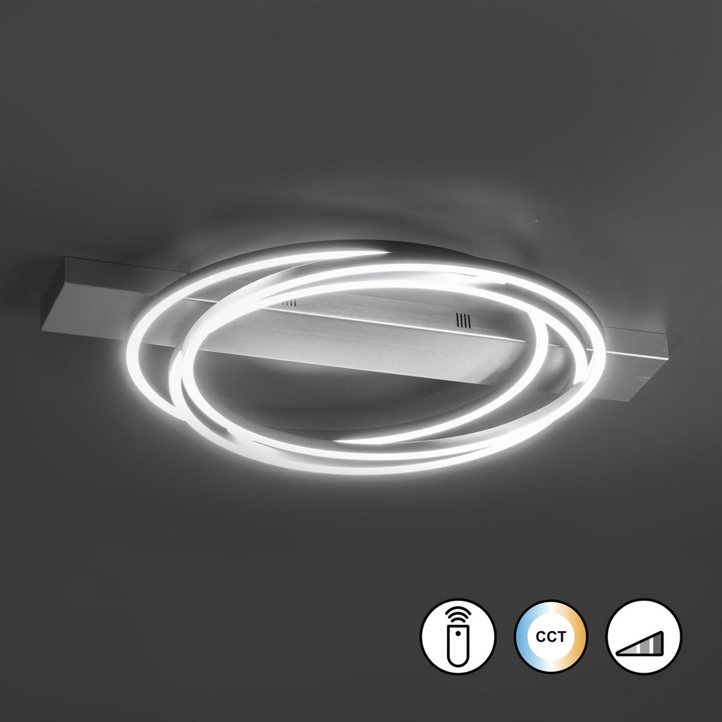 Montert LED taklampe Kiku CCT dimbar med fjernkontroll 76 cm i rom
