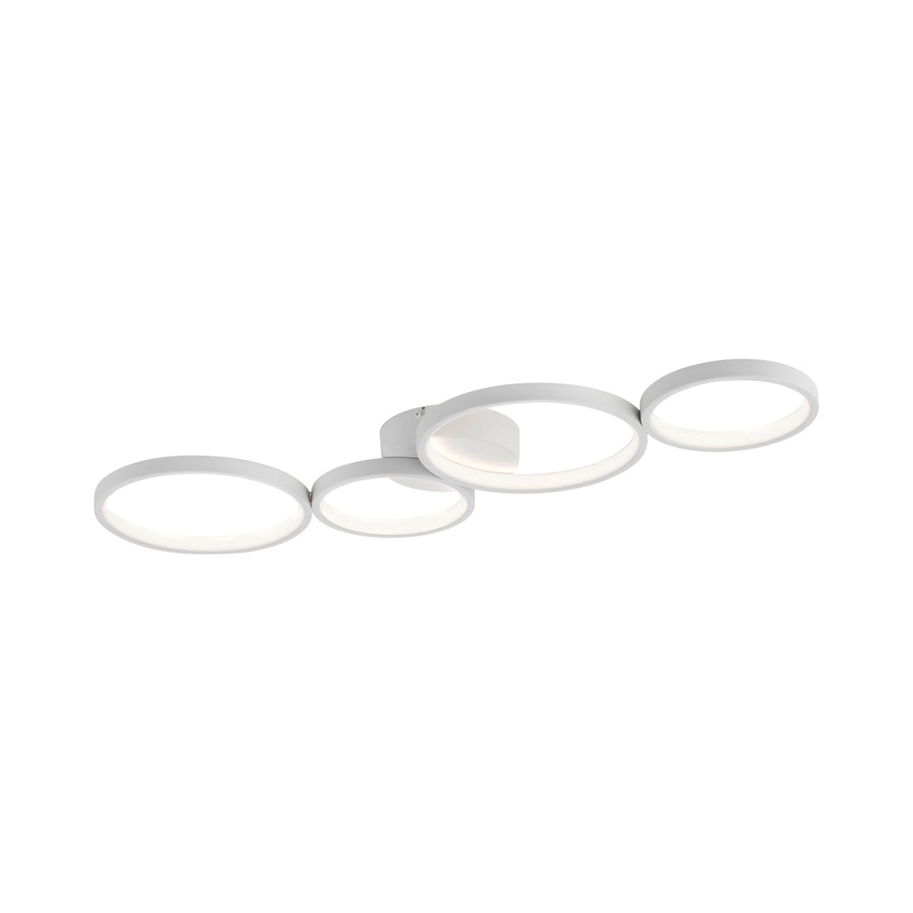 LED taklampe Kiringe dimbar hvit aluminium front