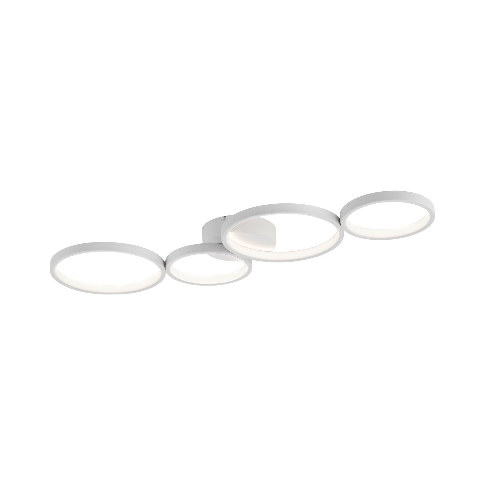 LED taklampe Kiringe dimbar hvit aluminium front