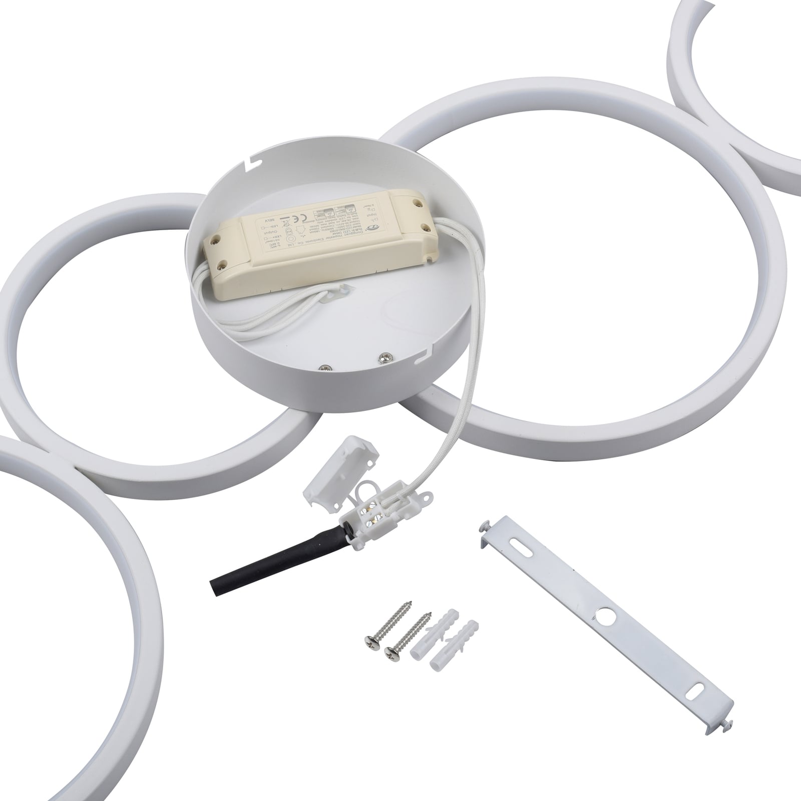 LED taklampe Kiringe dimbar hvit aluminium sideprofil