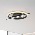 LED taklampe Korsa dimbar svart Ø31 cm forfra