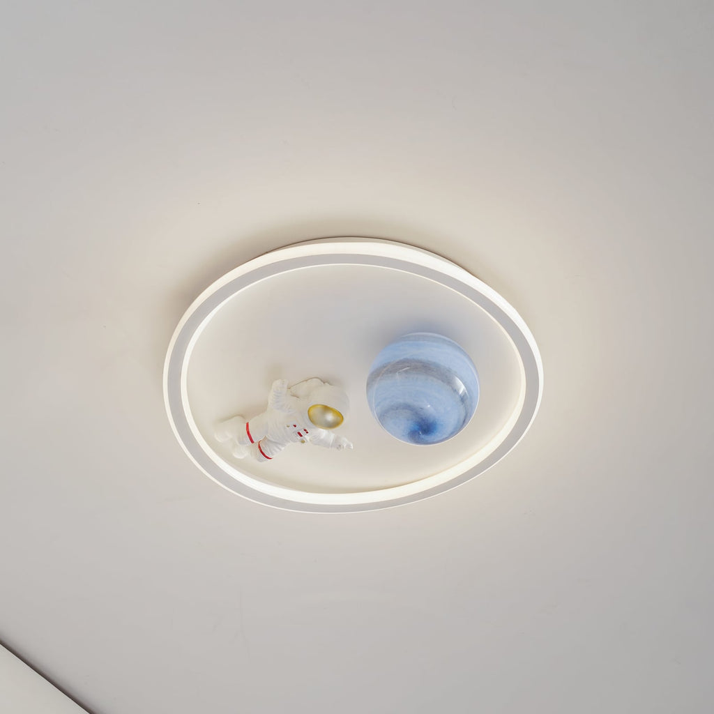 LED taklampe Kosmo hvit Ø40 cm 31W varmhvit forfra