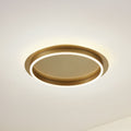 LED taklampe Kunis akryl gull Ø46 cm front