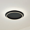 LED taklampe Kunis akryl svart Ø46 cm forfra