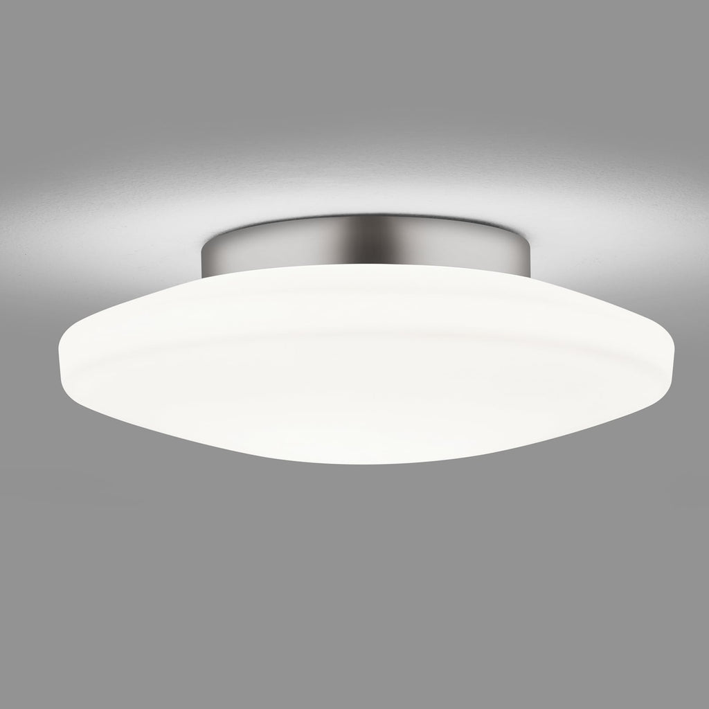 LED taklampe Kymo hvit/krom Ø26 cm 12W IP44 detalj