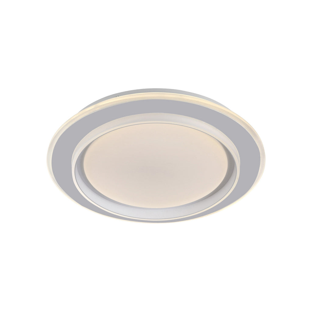 LED taklampe Lago dimbar hvit Ø40 cm CCT fjernkontroll montert i rom
