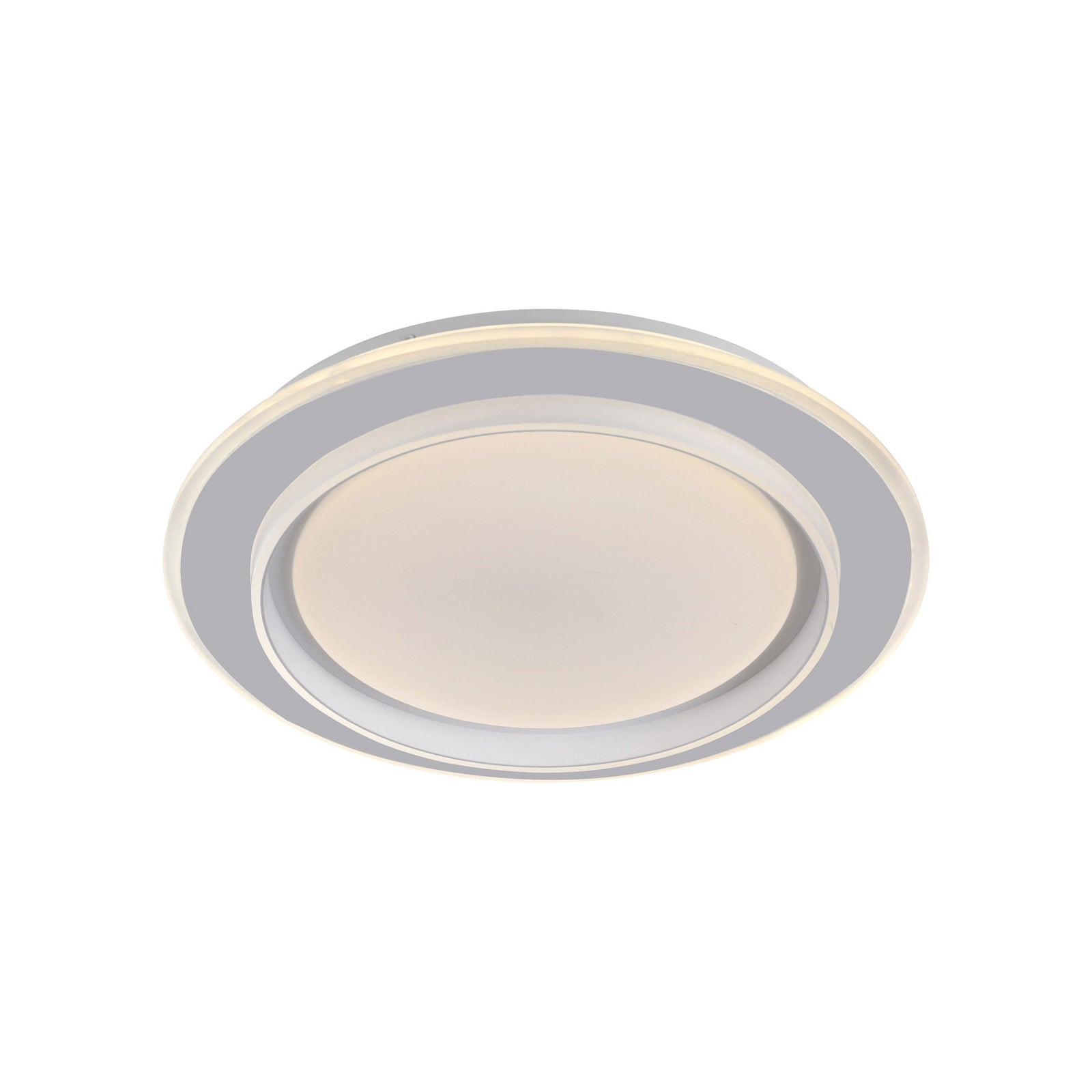 LED taklampe Lago dimbar hvit Ø40 cm CCT fjernkontroll montert i rom