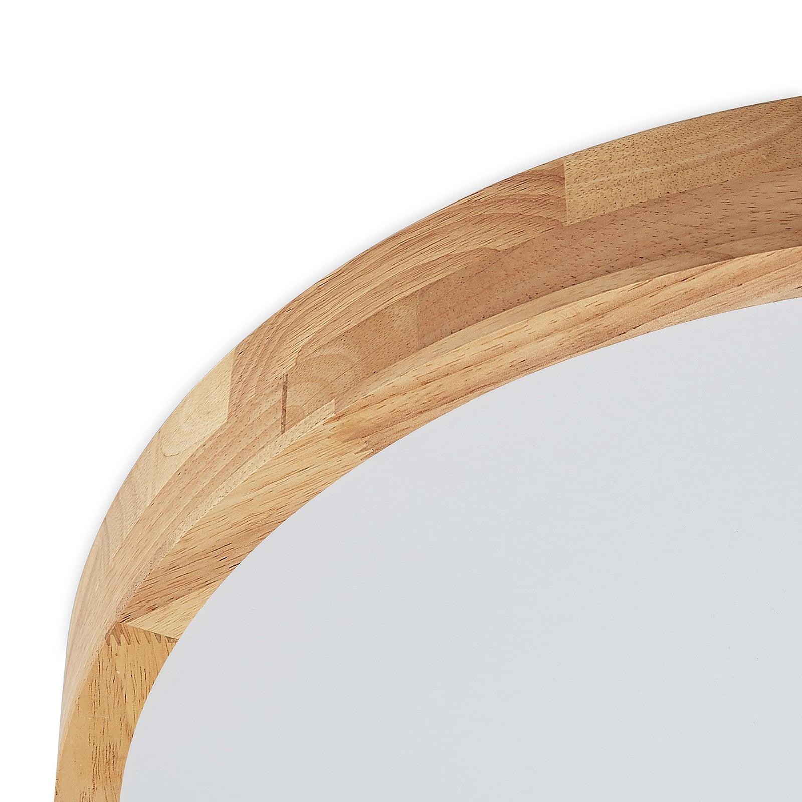 LED taklampe Lanira eik/akryl dimbar CCT Ø60 cm med fjernkontroll