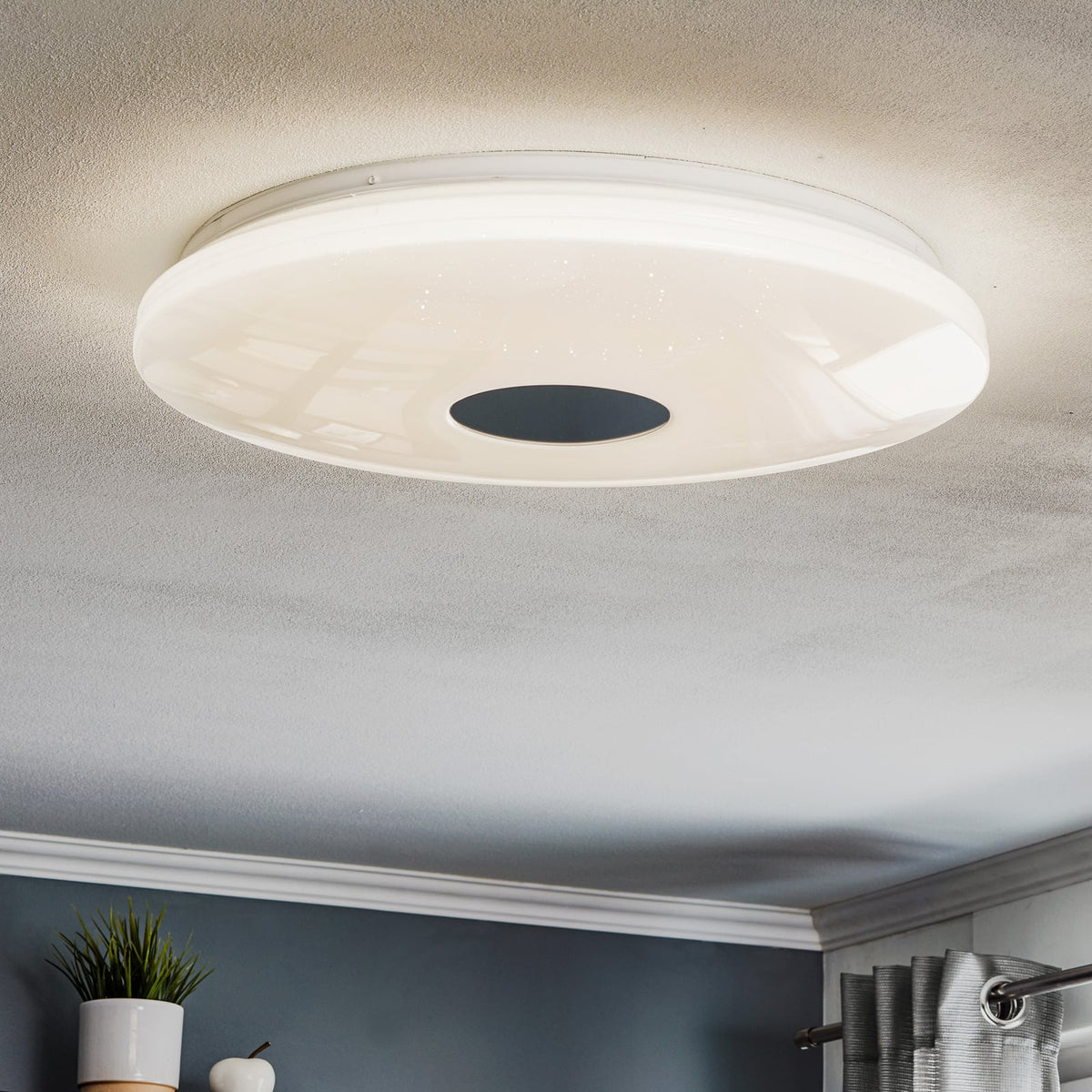 LED taklampe Lavinia med bevegelsessensor Ø60 cm foran