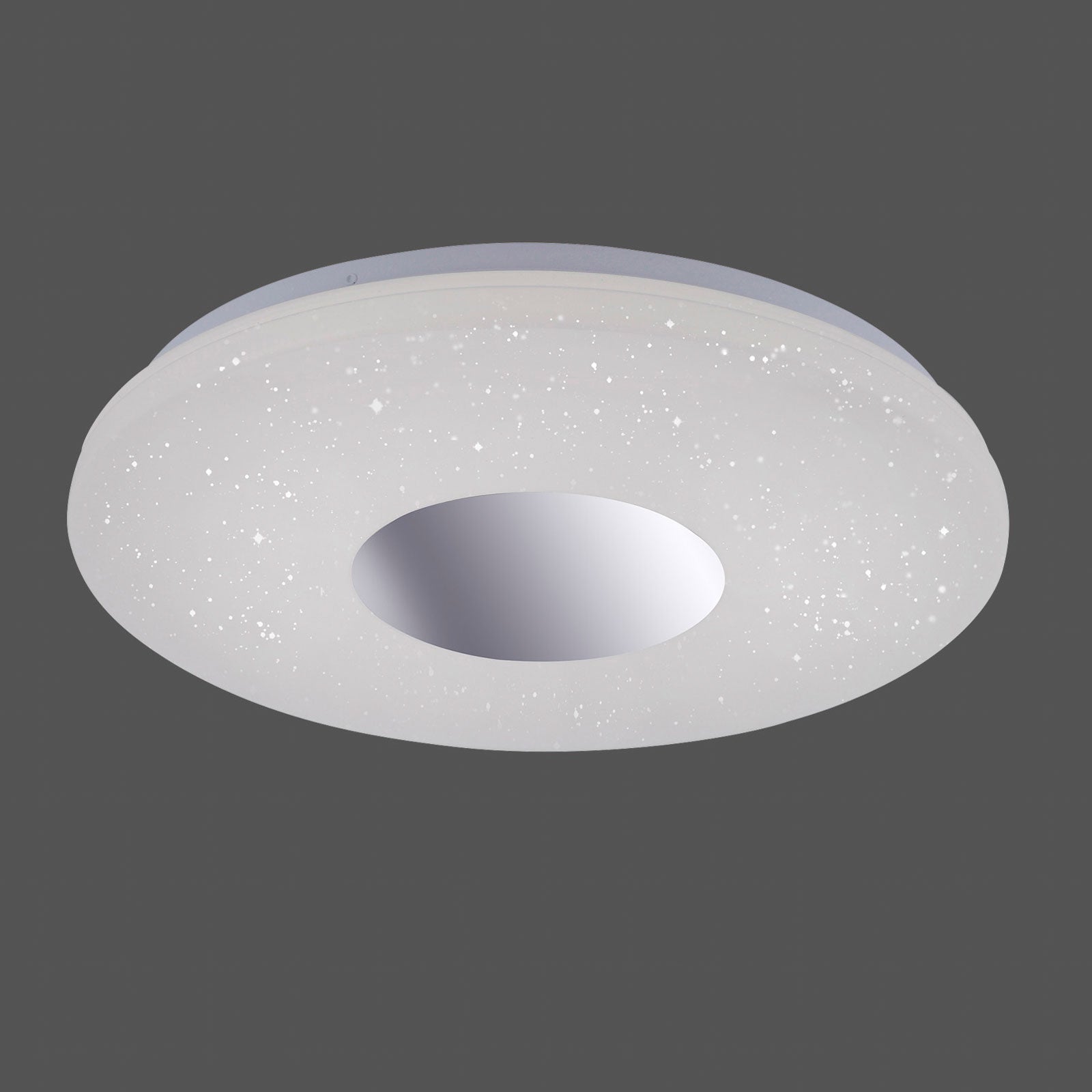 Montert LED taklampe Lavinia med bevegelsessensor Ø38,5 cm IP44 i rom