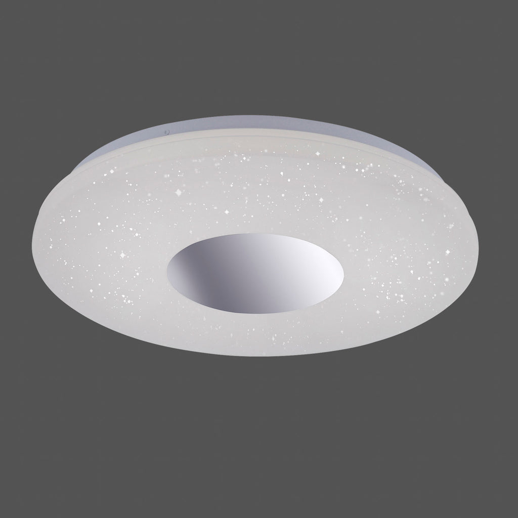 Montert LED taklampe Lavinia med bevegelsessensor Ø38,5 cm IP44 i rom