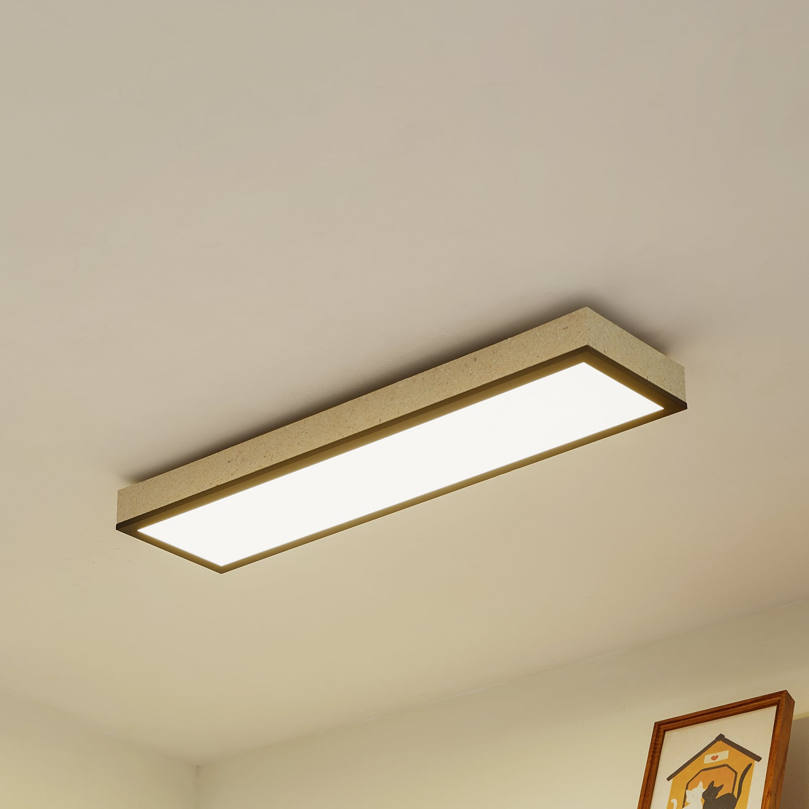 LED taklampe Laviona CCT dimbar med fjernkontroll 80 cm forfra