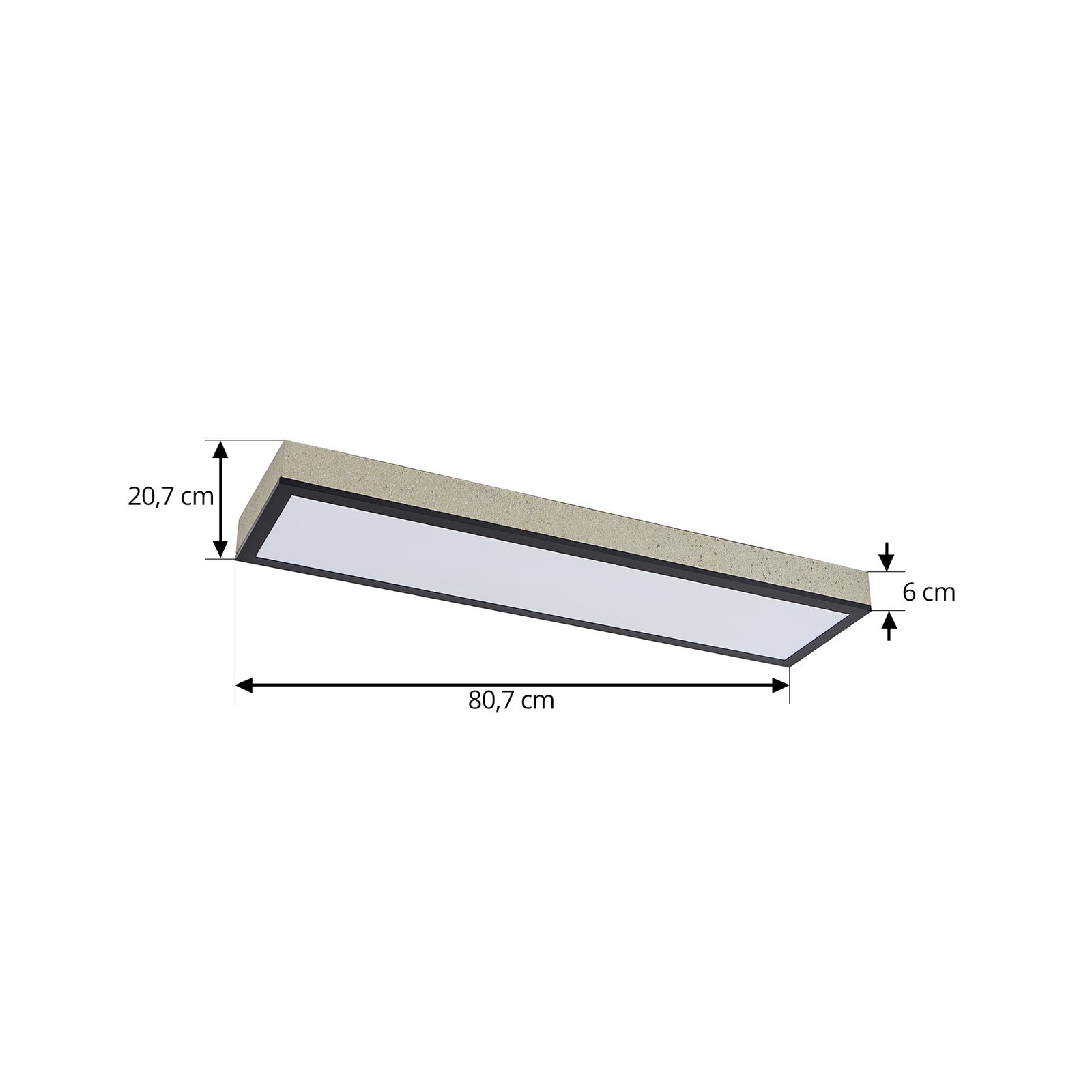 LED taklampe Laviona CCT dimbar nærbilde av fjernkontroll