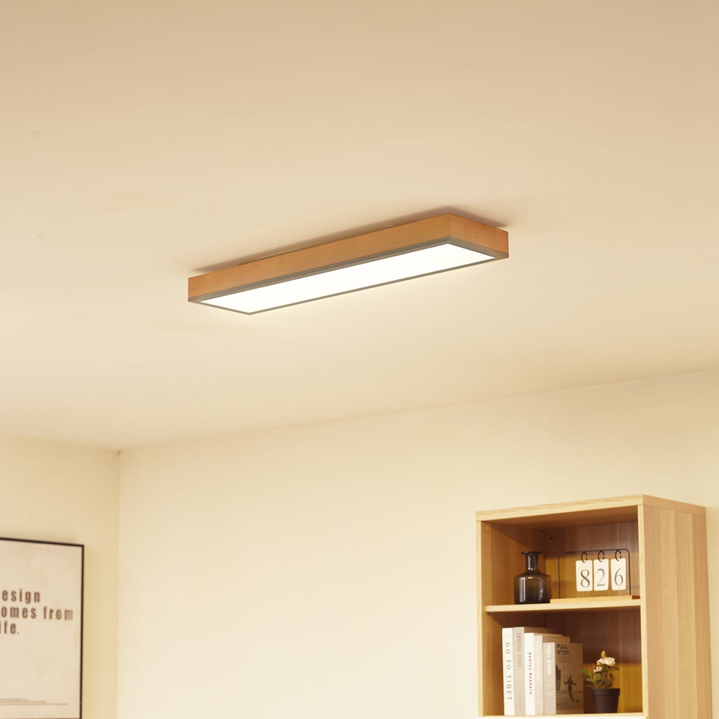 Bakside av LED taklampe Laviona CCT med fjernkontroll 80 cm grafitt