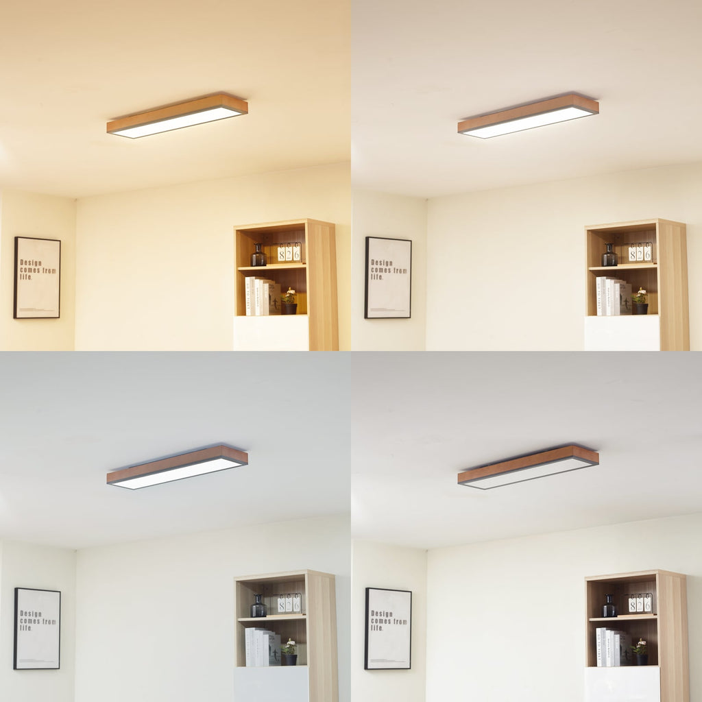 Detaljbilde av LED taklampe Laviona CCT med fjernkontroll 80 cm grafitt