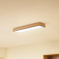LED taklampe Laviona grafitt/tre 80x20 cm forfra