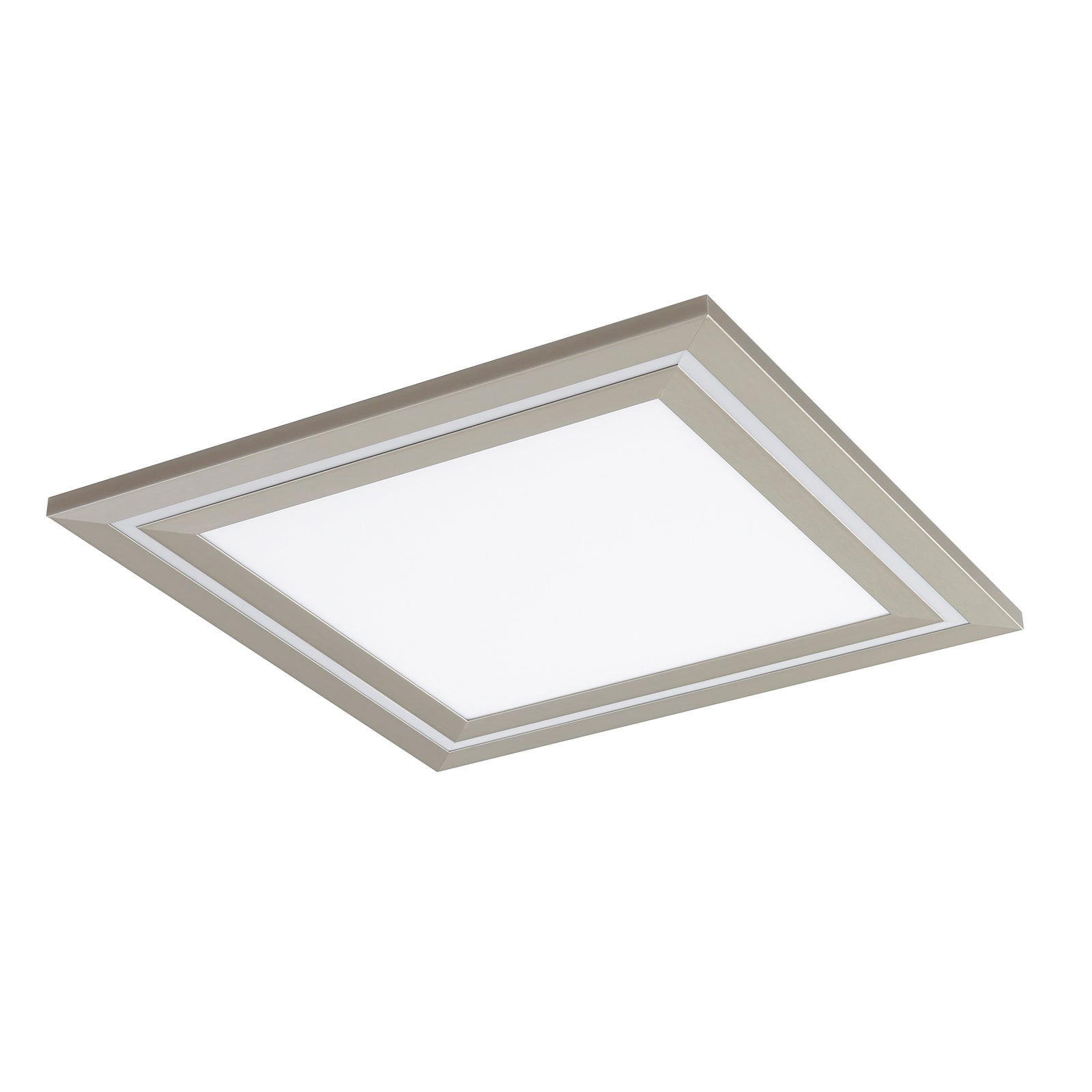 LED taklampe Leicy dimbar nikkel 60x60 cm RGB CCT montert i rom