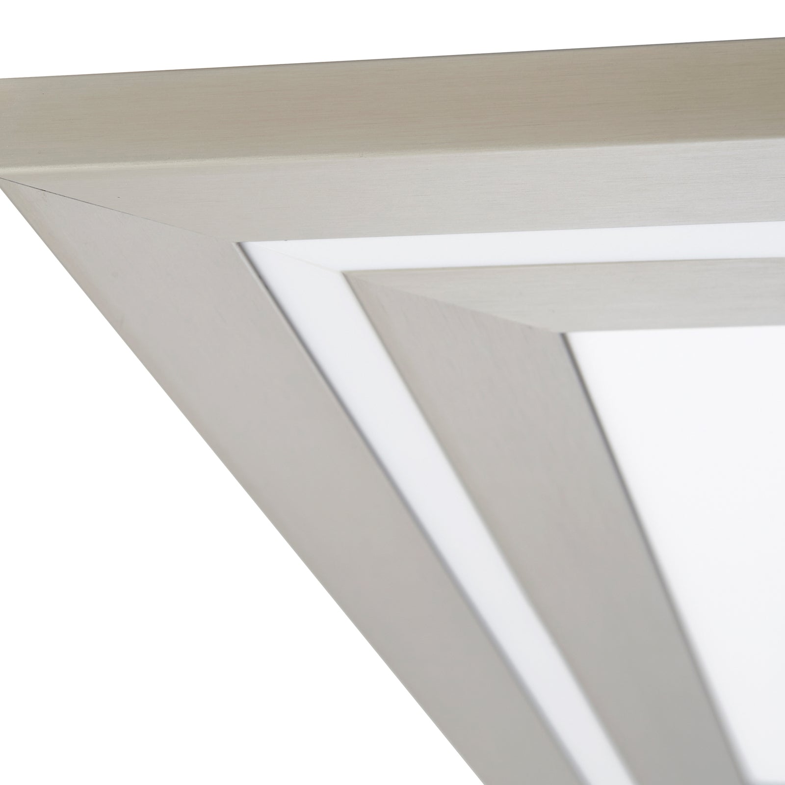 LED taklampe Leicy dimbar nikkel 60x60 cm RGB CCT fjernkontroll