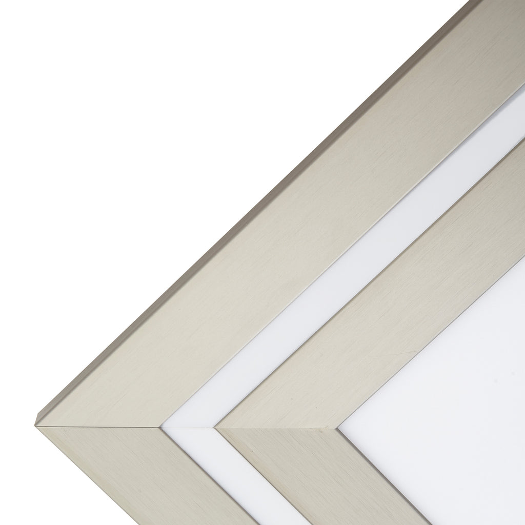 LED taklampe Leicy dimbar nikkel 60x60 cm RGB CCT lysstyrke demonstrasjon