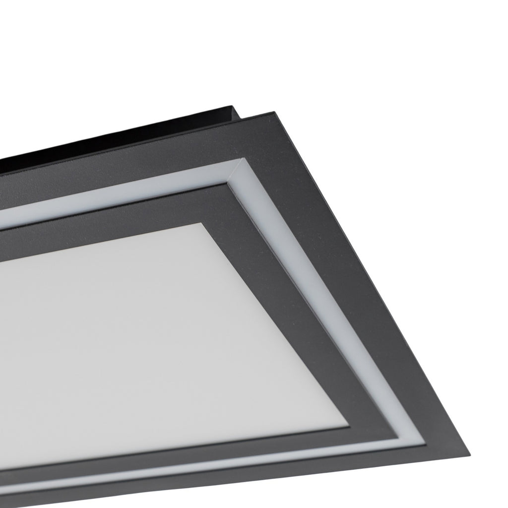 LED taklampe Leicy dimbar svart 124 cm RGB CCT fjernkontroll side